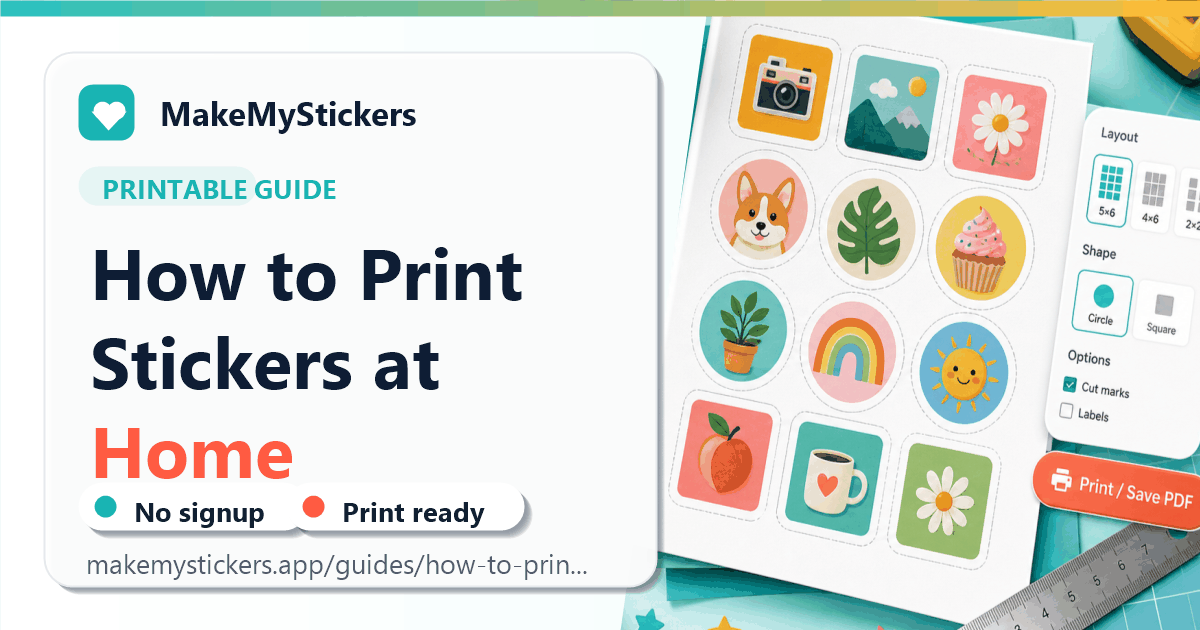 How to Print Stickers at Home - MakeMyStickers Guide
